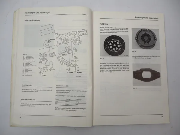 Original Mercedes-Benz Werkstatthandbuch 4MATIC Allrad Baureihe 124 – 04/1987