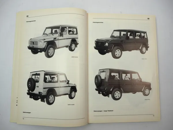 Original Mercedes-Benz Werkstatthandbuch G-Klasse Baureihe 463 – 1990