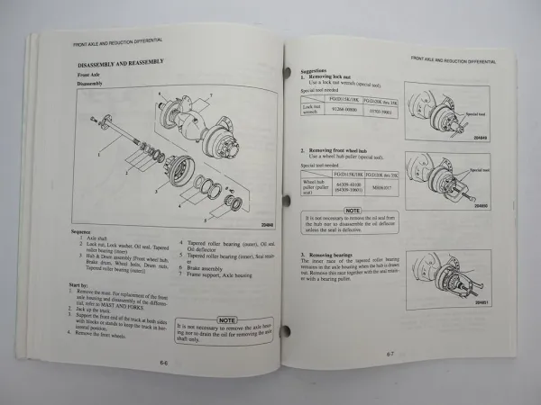 Original Mitsubishi FG FD 15 18 20 25 30 35 K Forklift Truck Service Manual 1999