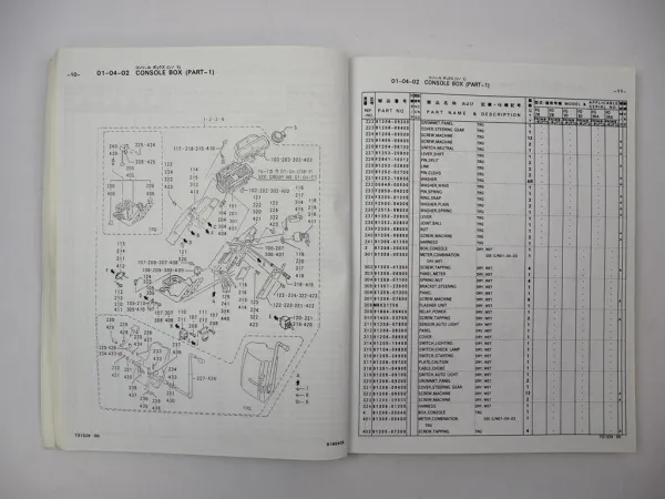 Original Mitsubishi FG FD 30 35 A Forklift Truck Parts List Ersatzteilliste 1991