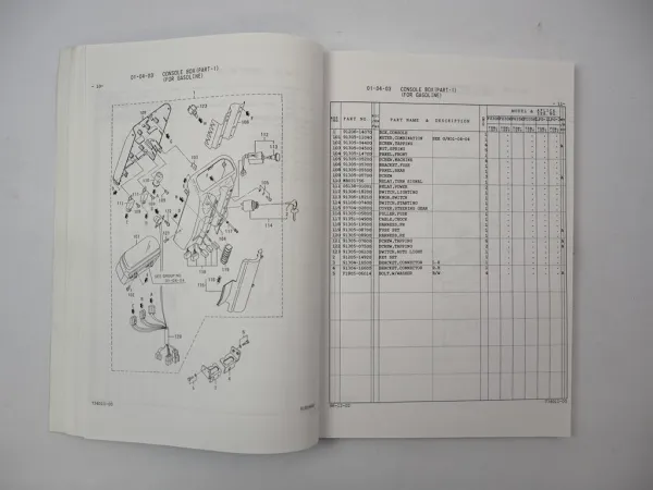 Original Mitsubishi FG FD 30 35 K Forklift Truck Parts List Ersatzteilliste 1998