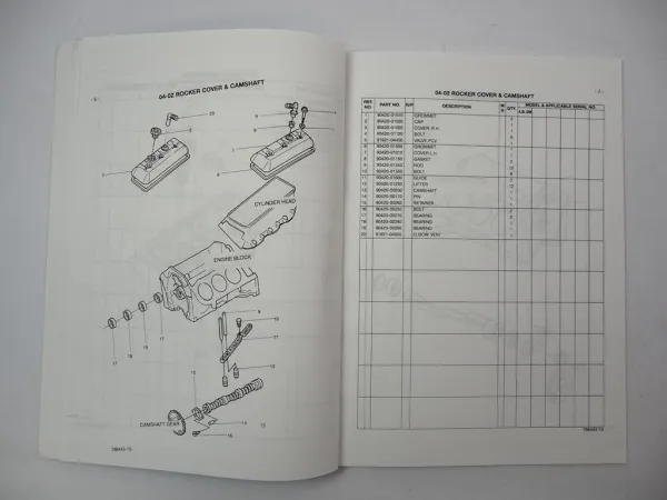 Original Mitsubishi GM 4.3l V6 Engine for FG Forklift Truck Parts List 2001