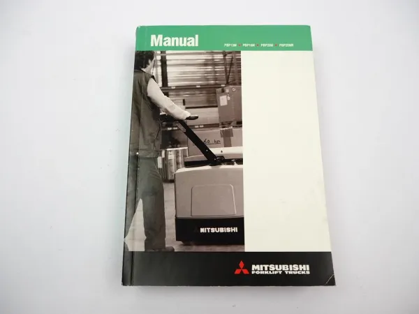 Original Mitsubishi PBP 13M 16M 20M 20MR Hubwagen Betriebsanleitung Wartung