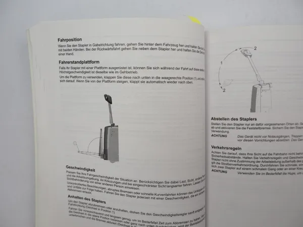 Original Mitsubishi PBP 13M 16M 20M 20MR Hubwagen Betriebsanleitung Wartung