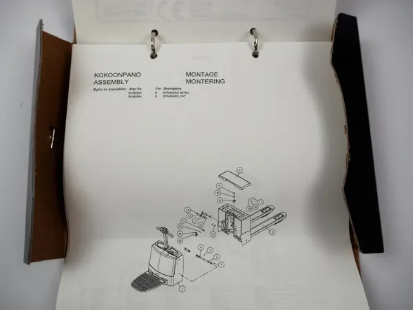 Original Mitsubishi PBP16M Forklift Parts List Hubstapler Ersatzteilliste 2005