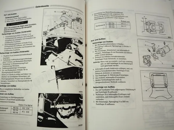 Original Mitsubishi WS 704 705 706 Radlader & Motor Wartung Werkstatthandbuch