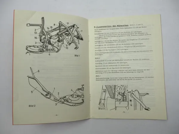 Original Mörtl KU4 Kreiselmähwerk für Schlepper Betriebsanleitung 1969