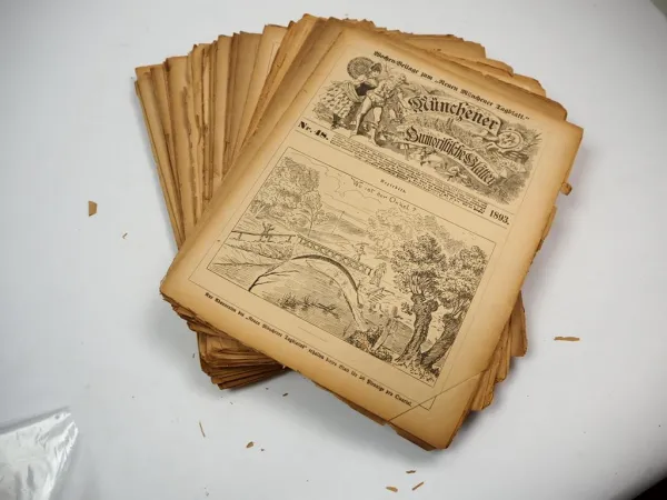 Original Münchener Humoristische Blätter Beilage Tageblatt von 1893 und 1903