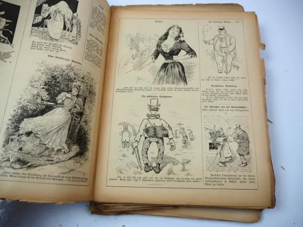 Original Münchener Humoristische Blätter Beilage Tageblatt von 1893 und 1903