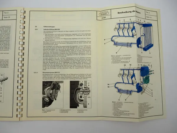 Original MWM D TD TBD 232 Dieselmotor V6 V8 V12 Bedienungsanleitung Wartung 1970