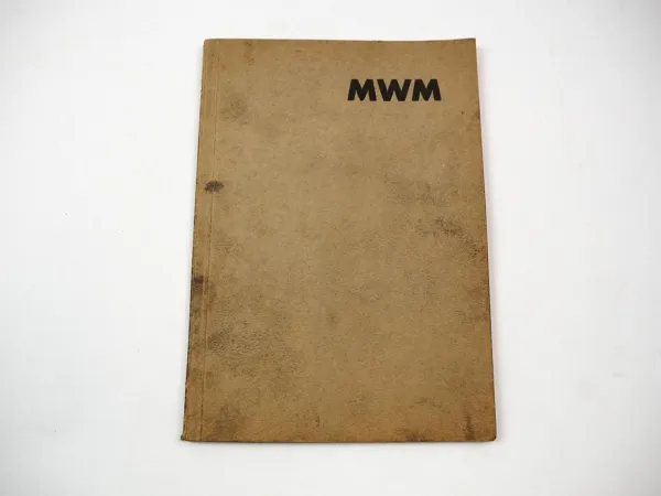 Original MWM TD15 Dieselmotor Betriebsanleitung Ersatzteilliste