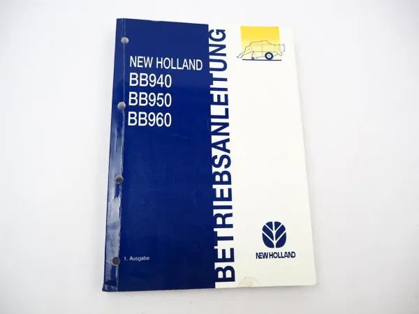 Original New Holland BB 940 950 960 Großballenpresse Betriebsanleitung 2001