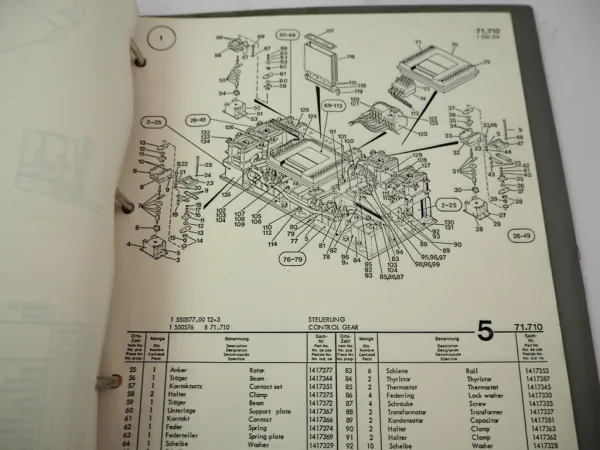 Original O&K E12 E15 Gabelstapler Betriebsanleitung Bedienung & Ersatzteilliste
