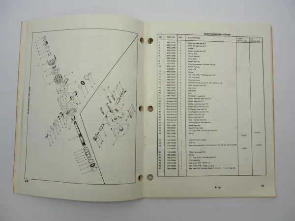 Original OMC 441 Mustang Skid Loader Kompaktlader Parts Manual Ersatzteilliste