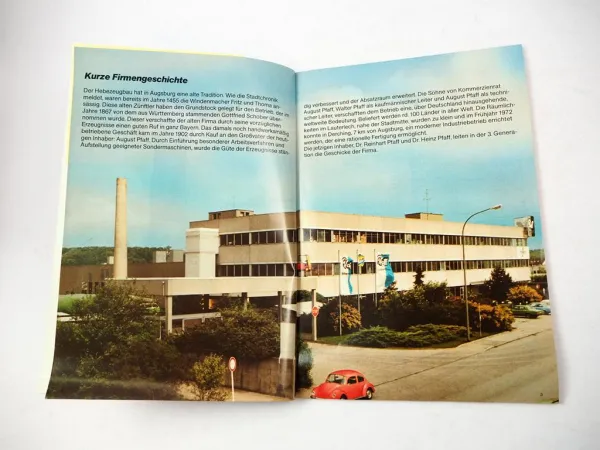 Original Pfaff silberblau Verkaufskatalog Hebezeuge Fördergeräte 1987