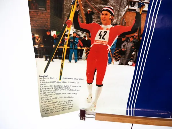 Original Plakat Kneissl Ski Olympiade 1976 Innsbruck Wintersport