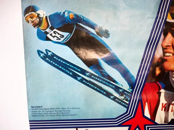Original Plakat Kneissl Ski Olympiade 1976 Innsbruck Wintersport