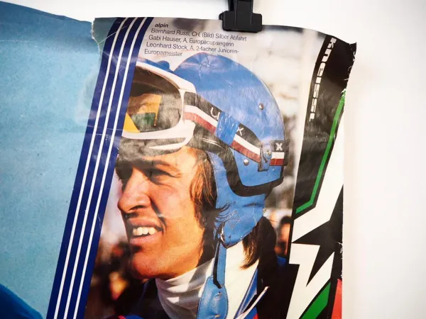 Original Plakat Kneissl Ski Olympiade 1976 Innsbruck Wintersport