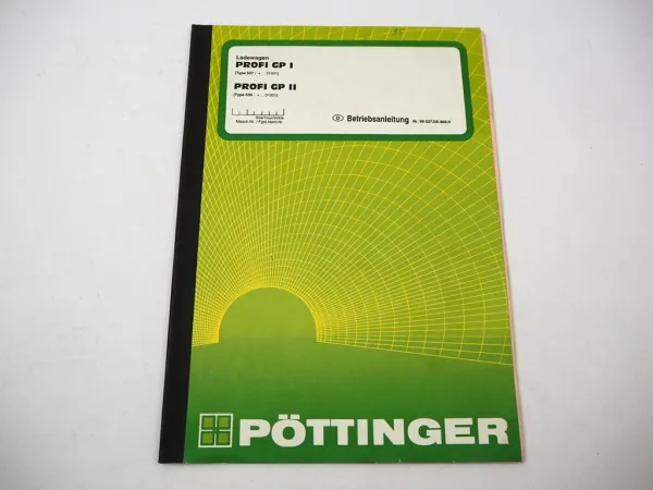 Original Pöttinger Profi GP I II Typ 537 539 Ladewagen Betriebsanleitung 1995