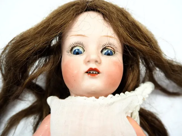 Original Porzellankopf Puppe Wagner & Zetsche Ilmenau ca. 26 cm ca. 1900/1920er