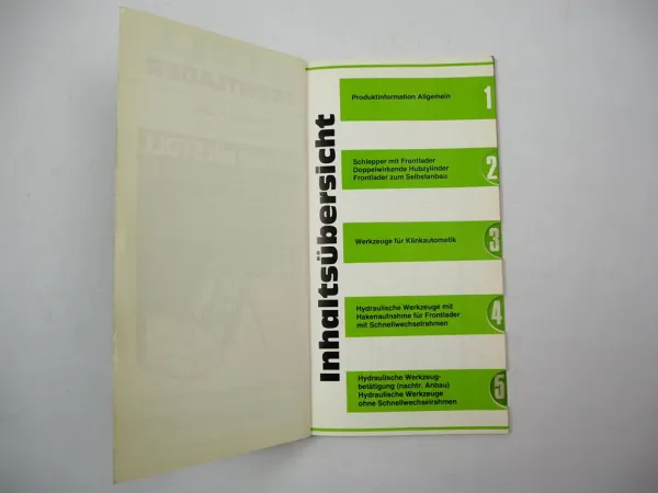 Original Preisliste Stoll Frontlader für Schlepper Case Deutz Eicher Fendt 1986