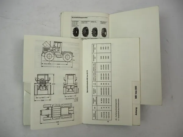Original Preisliste Taschenbuch MB-trac 700S 800 900 1100 1300 1500 Agrar Forst