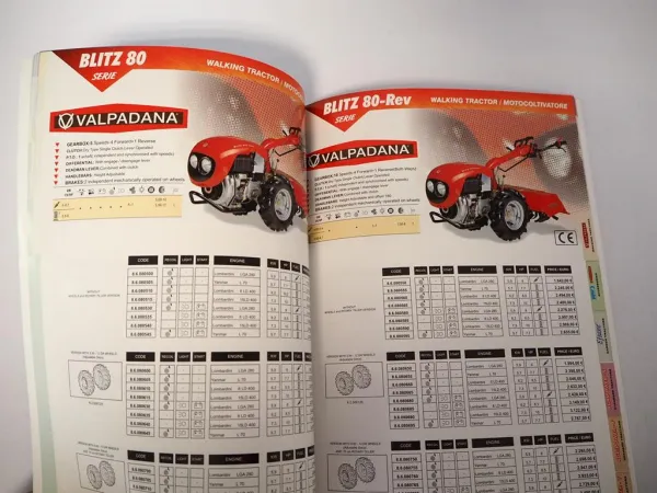 Original Preisliste Yagmur Valpadana Efsane Agripower Traktoren Türkei 2006