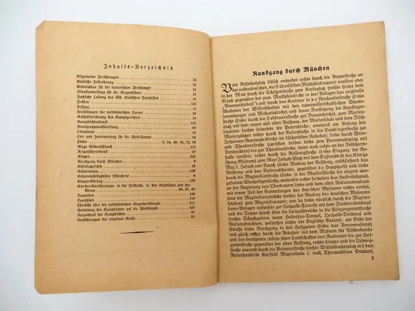Original Programmheft Festprogramm 13. Deutsches Turnfest München 1923