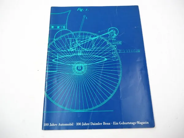 Original Prospekt 100 Jahre Daimler Benz Festschrift Jubiläumsschrift 1985