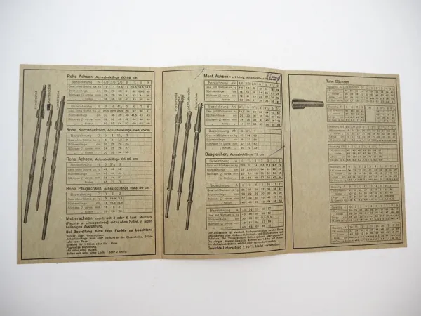 Original Prospekt Abtsgmünder Achsen Schwäbische Hüttenwerke Wasseralfingen 1934