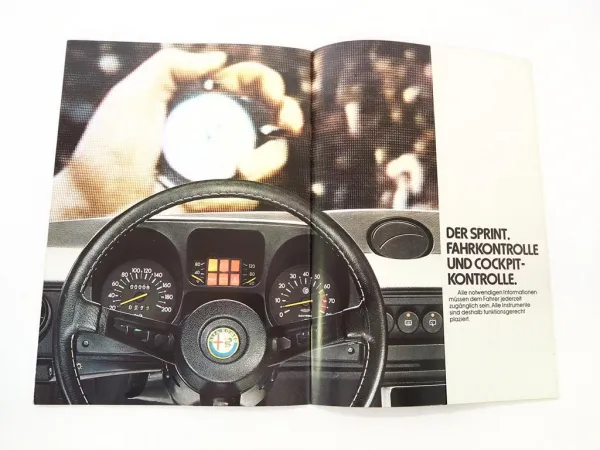 Original Prospekt Alfa Romeo Sprint 1.3 1.5 von ca. 1983