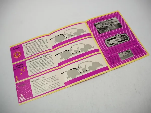 Original Prospekt Allwetteranlage für Opel Kapitän ca. 1940er/1950er Jahre