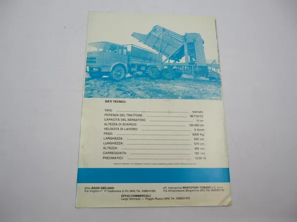 Original Prospekt Cargonet Rübenvollerntemaschine Landtechnik Italien 1970/80er