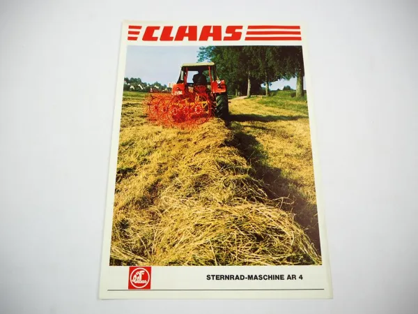 Original Prospekt Claas AR4 Sternrad Schwadrechen mit technischen Daten 1978