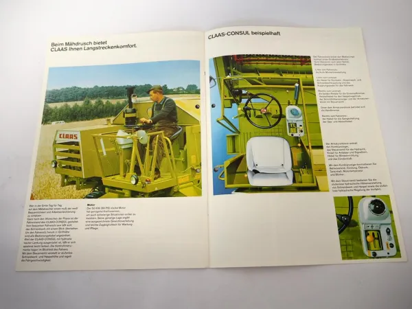 Original Prospekt Claas Consul Mähdrescher mit 12 Seiten von 09/1978