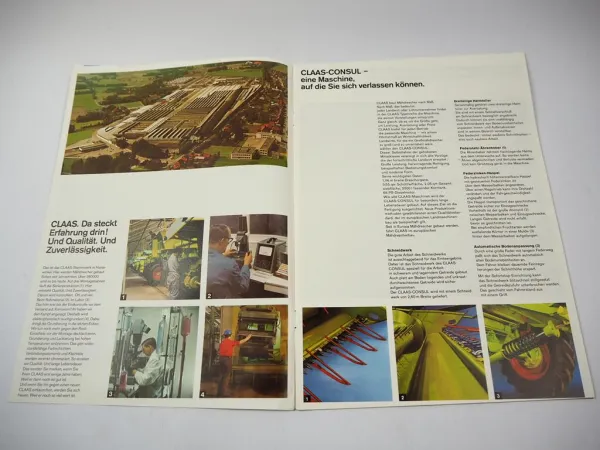 Original Prospekt Claas Consul Mähdrescher mit 12 Seiten von 09/1978