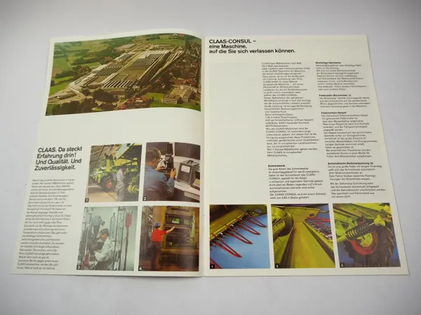 Original Prospekt Claas Consul Mähdrescher mit 12 Seiten von 09/1979