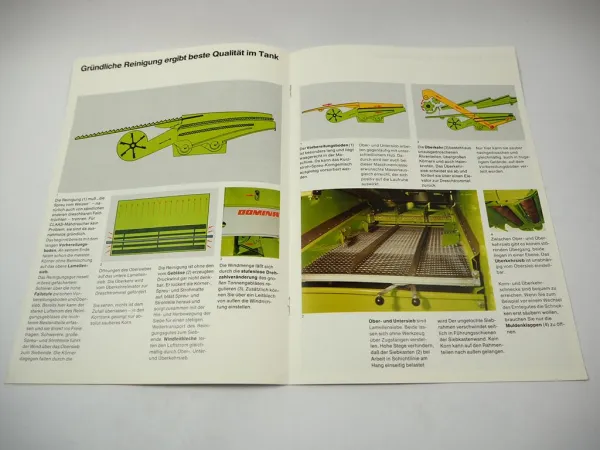Original Prospekt Claas Dominator 38 48 Mähdrescher mit 20 Seiten von 09/1981