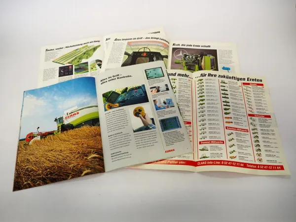Original Prospekt Claas Dominator 88 108 SL Maxi Lexion 410 - 460 Mähdrescher
