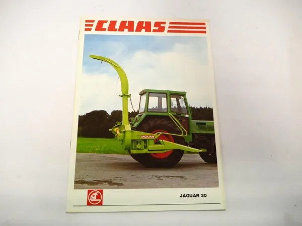 Original Prospekt Claas Jaguar 30 Feldhäcksler an Fendt Schlepper 1978