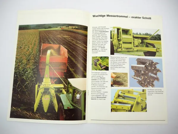 Original Prospekt Claas Jaguar 60 Gezogener Feldhäcksler 1978 mit 8 Seiten