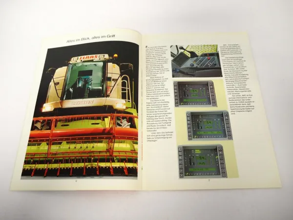Original Prospekt Claas Lexion 405 - 460 Mähdrescher ca. 1990er Jahre
