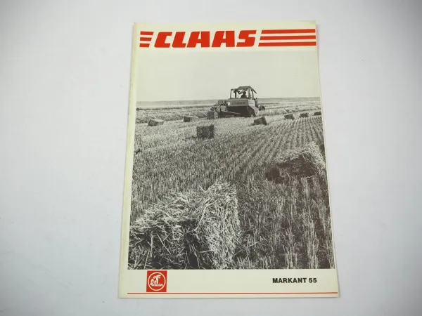 Original Prospekt Claas Markant 55 Pickup Presse 1978 mit 8 Seiten