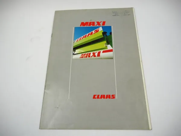 Original Prospekt Claas Maxi 88 98 108 SL Mähdrescher mit 36 Seiten von 09/1992