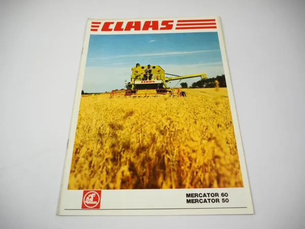 Original Prospekt Claas Mercator 50 60 Mähdrescher mit 12 Seiten von 08/1978