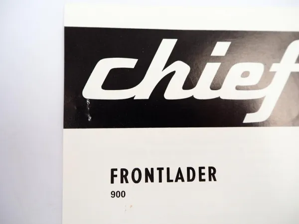 Original Prospekt Danlift Chief Frontlader Typ 900 am Deutz Schlepper