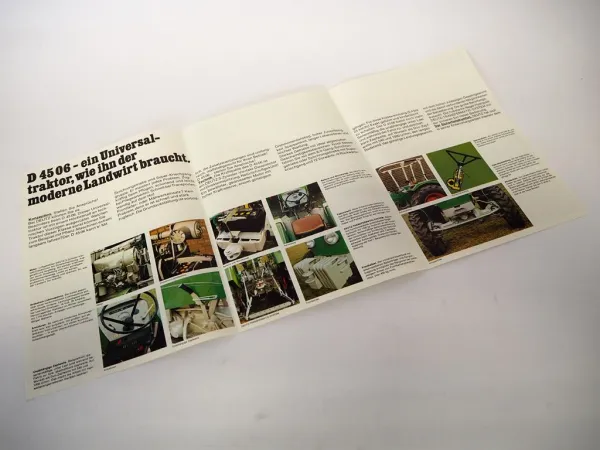Original Prospekt Deutz D 4506 + Allrad Universaltraktor mit 6 Seiten