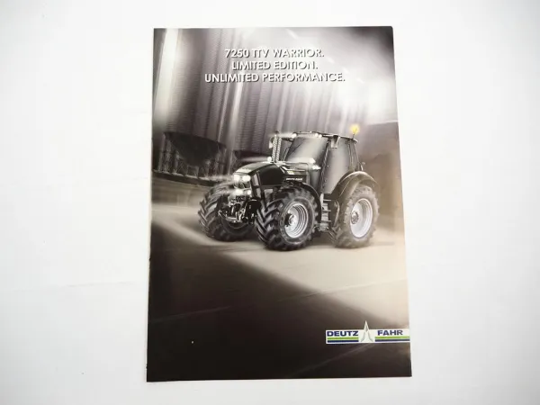 Original Prospekt Deutz Fahr 7250 TTV Warrior Traktor Schlepper 2015