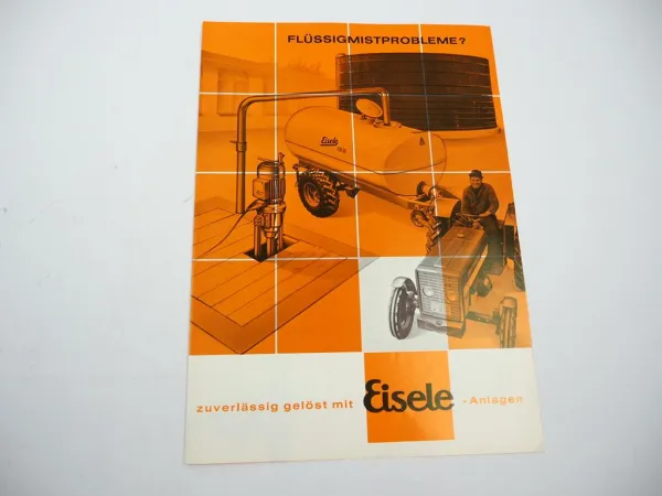 Original Prospekt Eisele Tankwagen an IHC MC Cormick Schlepper 1977