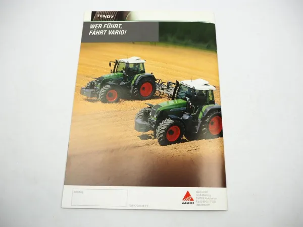 Original Prospekt Fendt 711 712 714 716 Vario Traktor 700er Serie ca. 2003